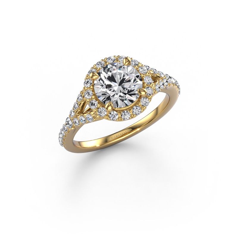 Verlobungsring Kimber RND 585 Gold Zirkonia 7 mm