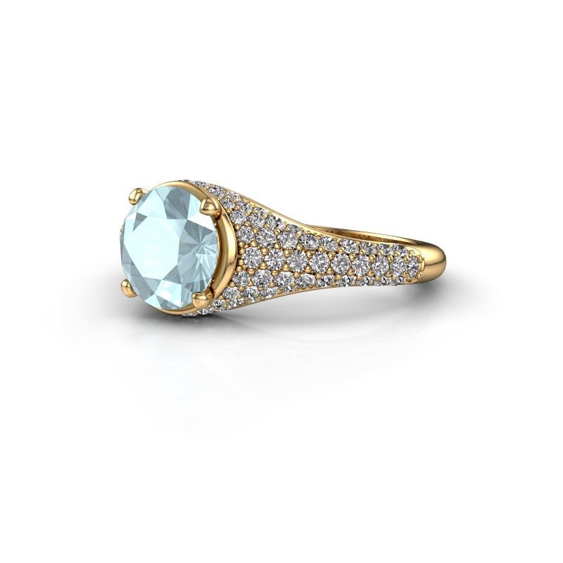 Bild von Verlobungsring lovella<br/>585 Gold<br/>Aquamarin 7 mm