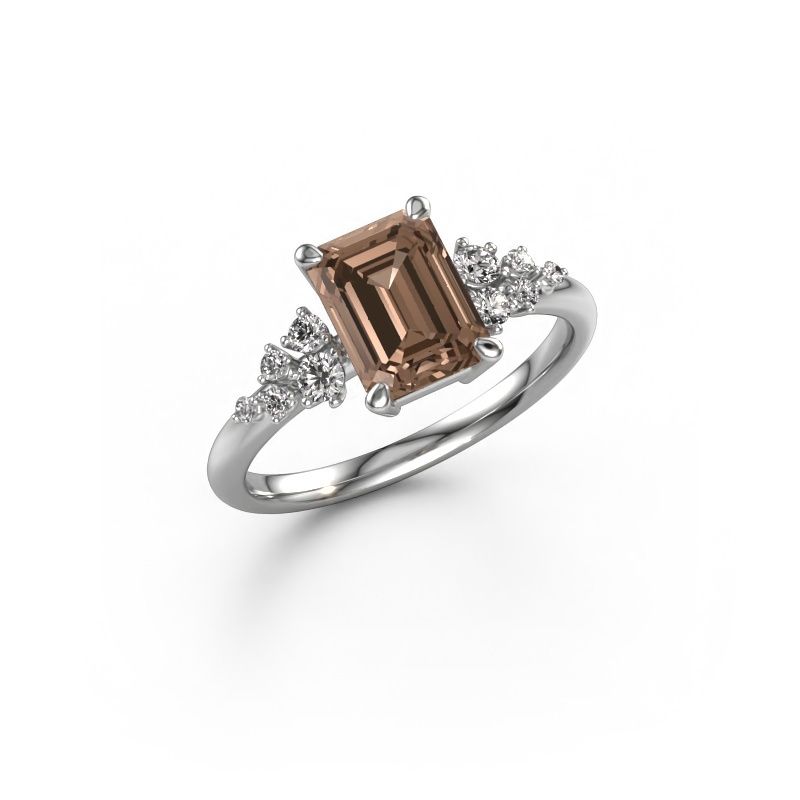 Ring Royce EME 585 witgoud bruine diamant 1.953 crt