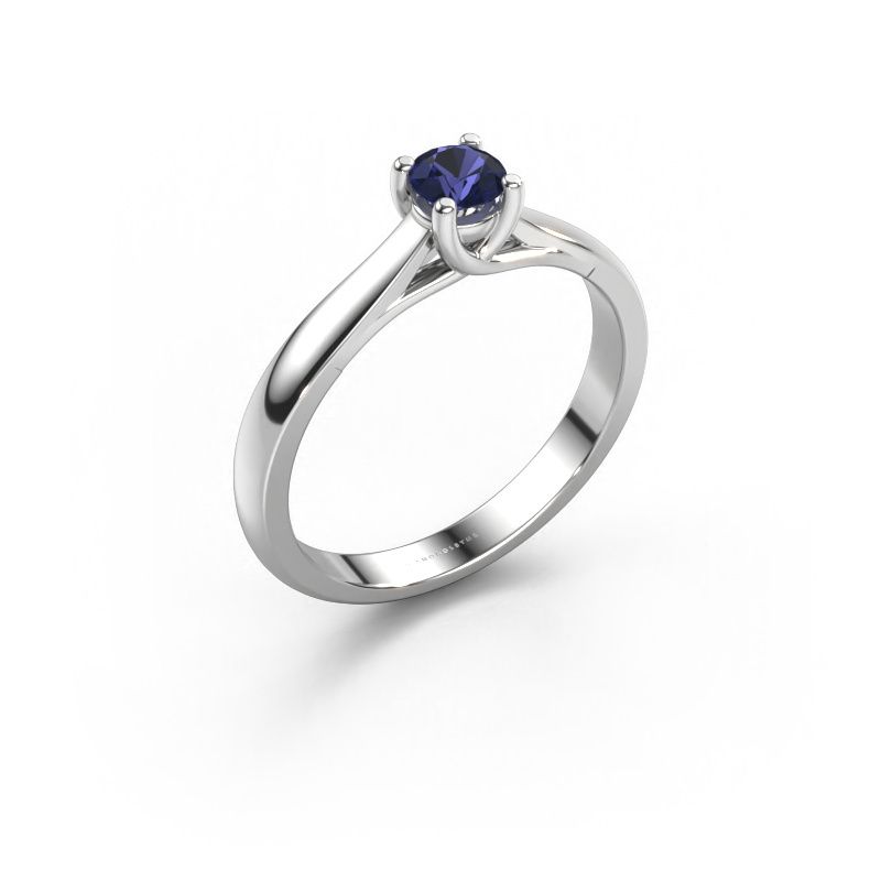 Engagement ring Mia 1 950 platinum sapphire 4 mm