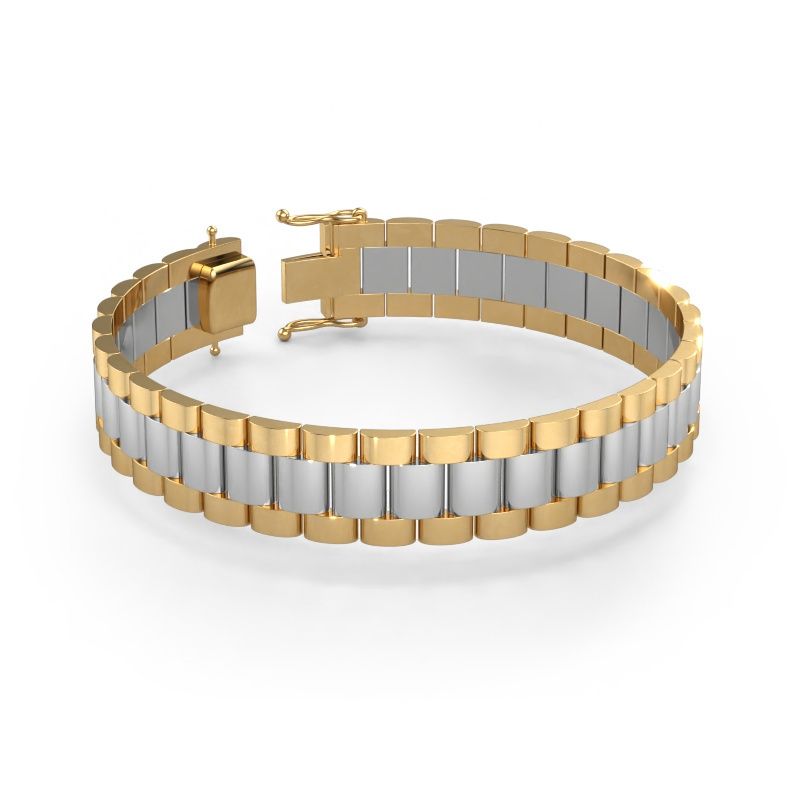 Bracelet Erik 14 mm 585 white gold ±14 mm
