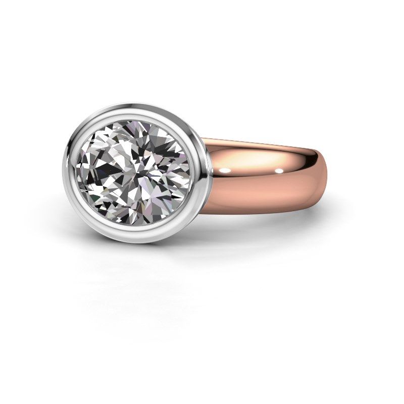 Afbeelding van Ring Evelyne<br/>585 rosé goud<br/>Diamant 2.70 crt