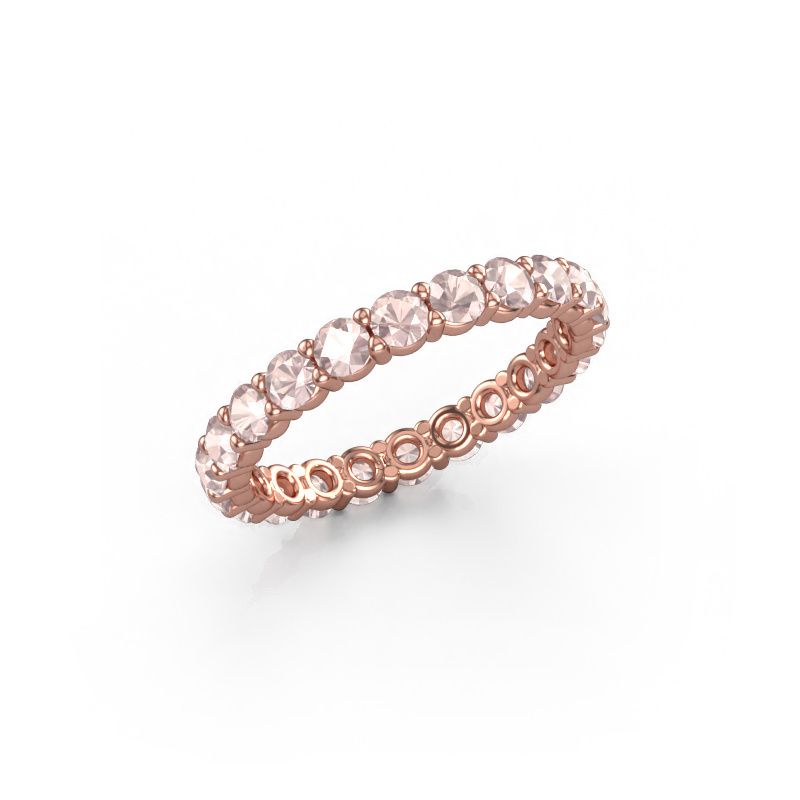 Bague superposable Heddy rnd 2.7 585 or rose champagne morganite 2.7 mm