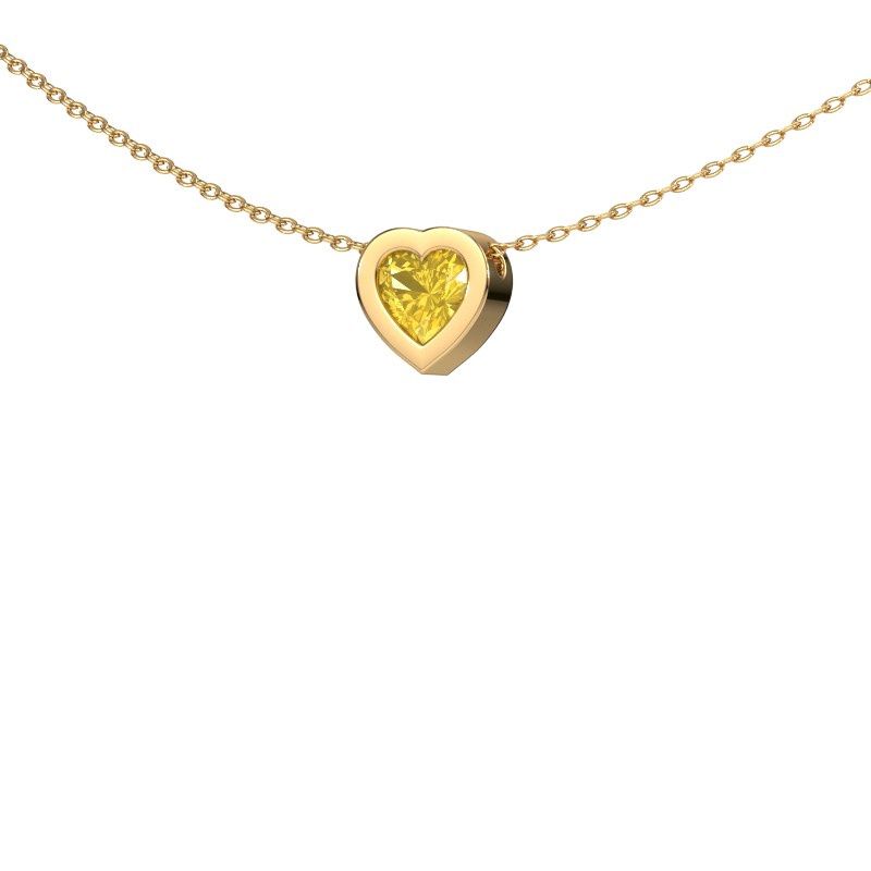 Pendant Tonja 585 gold yellow sapphire 5 mm