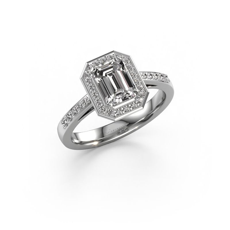 Verlobungsring Dodie 2 eme 585 Weißgold Lab-grown Diamant 1.102 crt