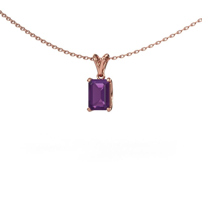 Anhänger Sam EME 585 Roségold Amethyst 7x5 mm