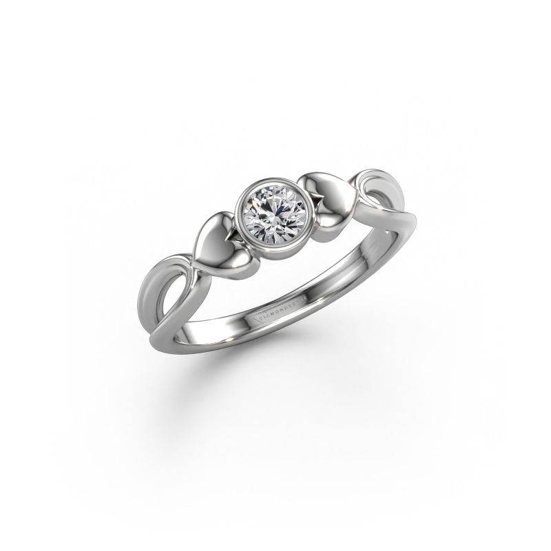 Ring Lorrine 950 Platin Lab-grown Diamant 0.25 crt
