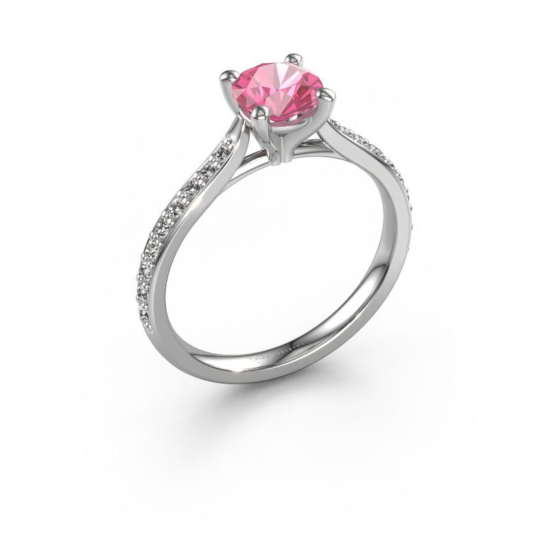 Engagement ring Mignon RND 2 950 platinum pink sapphire 6 mm