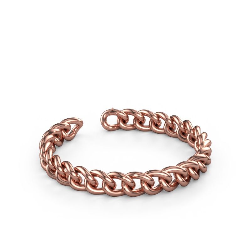Cuban armband ±9 mm 585 rosé goud