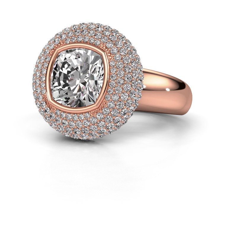 Afbeelding van Ring Keshia<br/>585 rosé goud<br/>diamant 3.803 crt