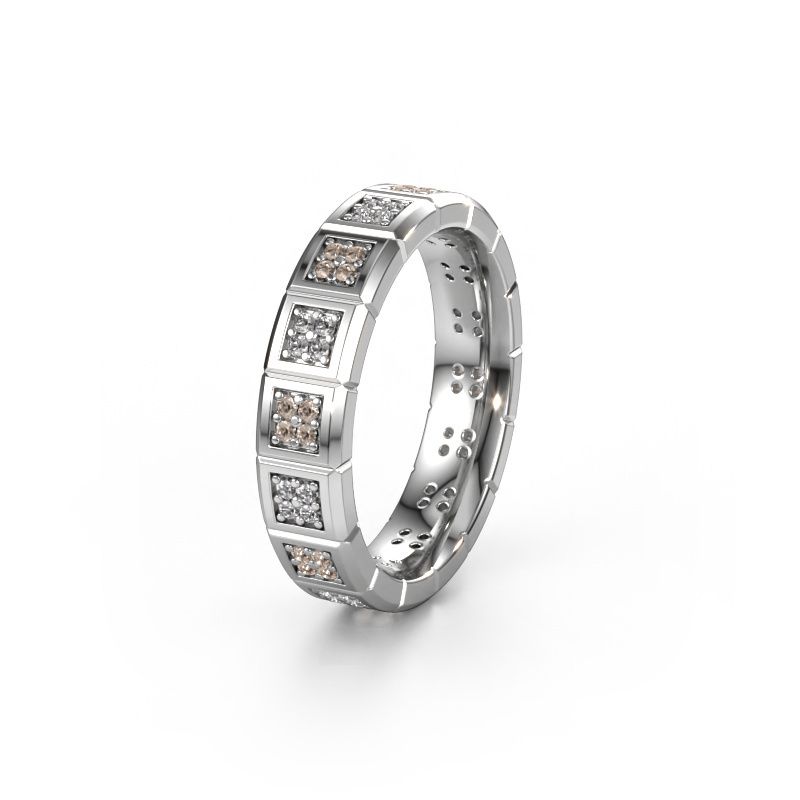 Ehering WH2056L15DP 585 Weißgold Braun Diamant ±5 x 2,4 mm