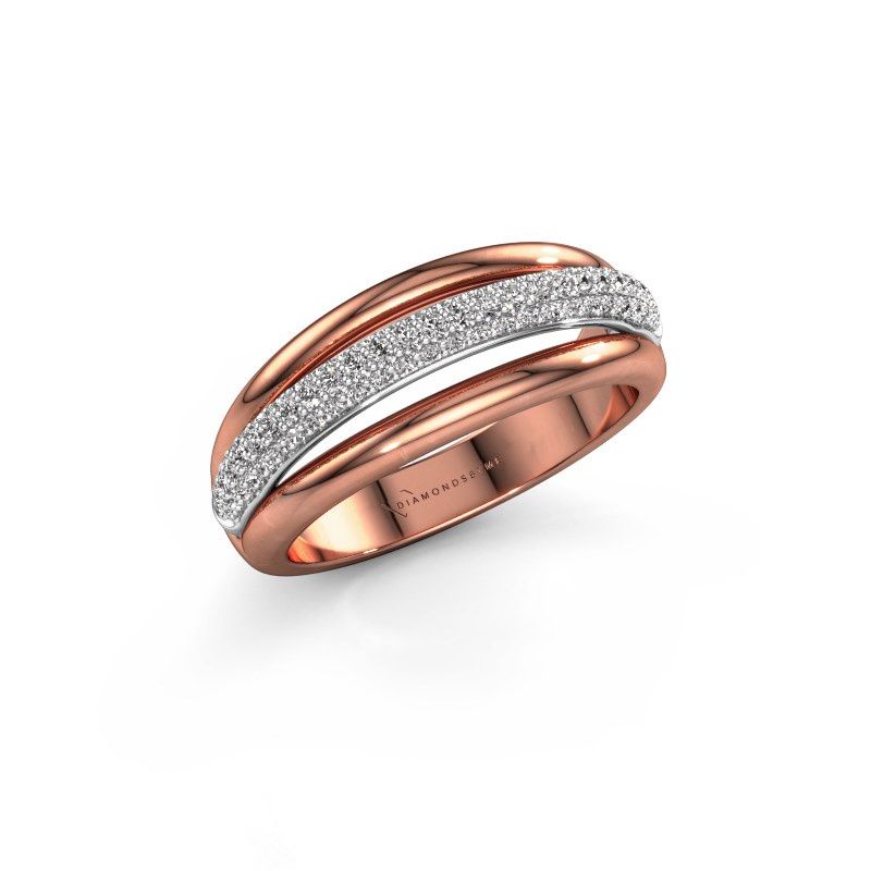 Afbeelding van Ring Paris<br/>585 rosé goud<br/>Diamant 0.40 crt
