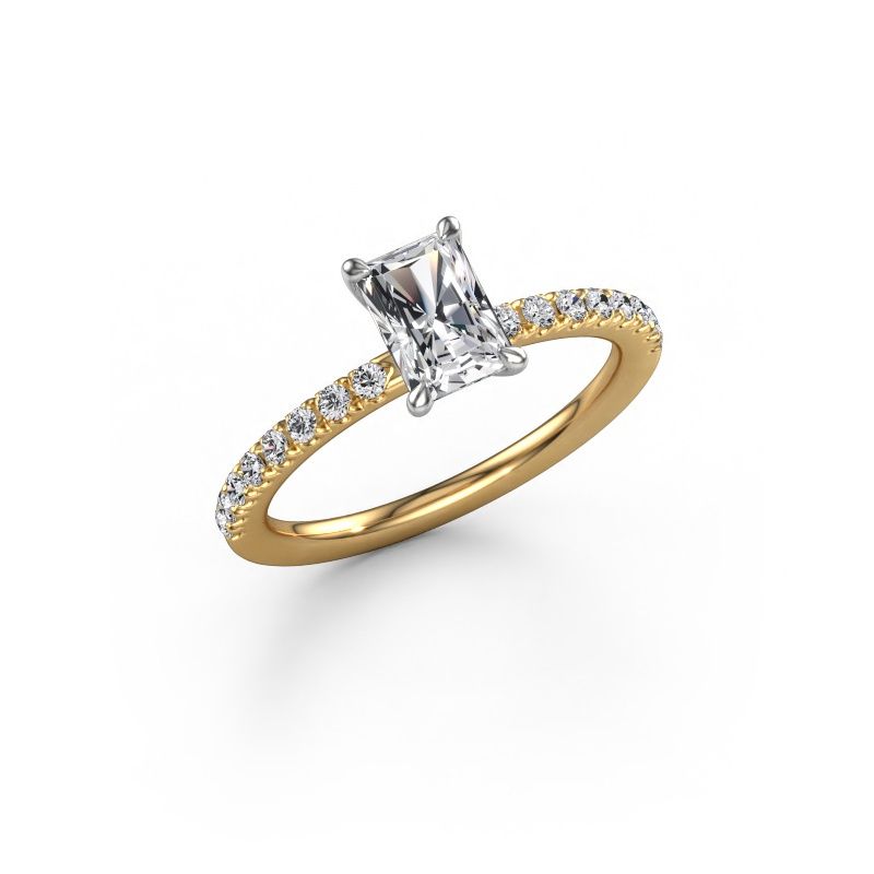 Engagement ring Crystal RAD 2 585 gold lab grown diamond 0.99 crt