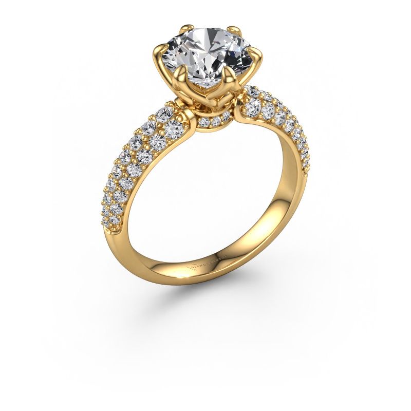 Engagement ring Meryl 585 gold lab grown diamond 2.00 crt
