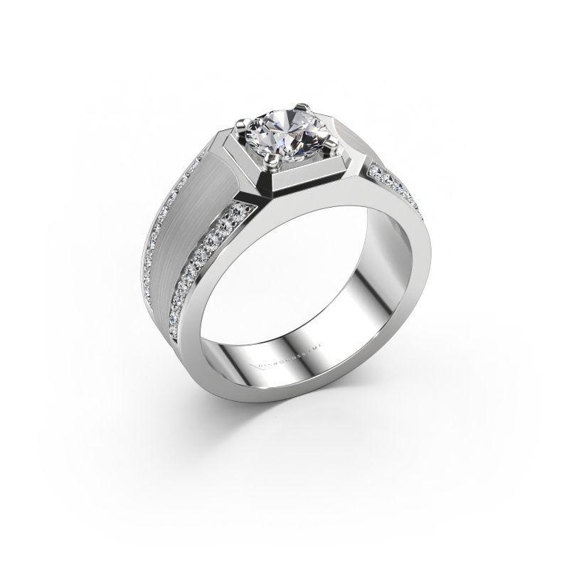 Men's ring Maarten 950 platinum lab grown diamond 1.392 crt