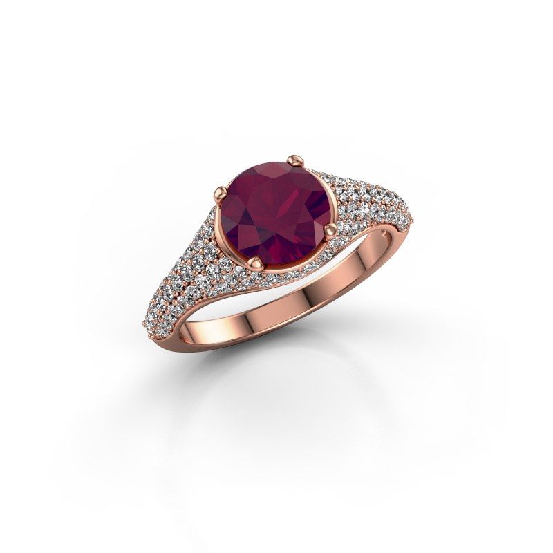Bild von Verlobungsring lovella<br/>585 Roségold<br/>Rhodolit 7 mm