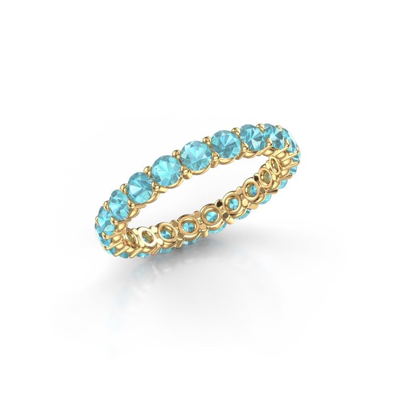 Bild von Ring heddy rnd 2.9<br/>585 Gold<br/>blau topas 2.9 mm