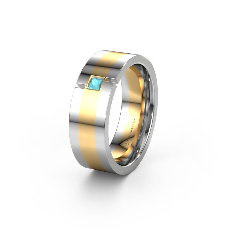 Ehering WH2042P 585 Gold Blau Topas ±7x2.4 mm