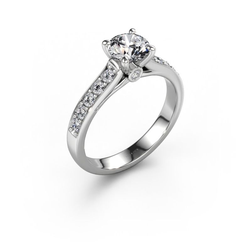 Engagement ring Valorie RND 2 950 platinum lab grown diamond 1.39 crt