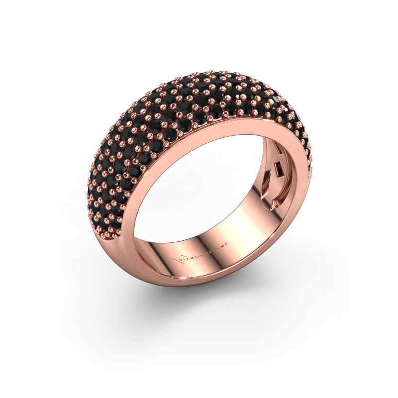 Ring Cristy 585 Roségold Schwarz Diamant 1.71 crt