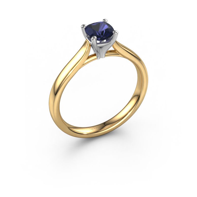 Verlovingsring Mignon cus 1 585 goud saffier 5 mm