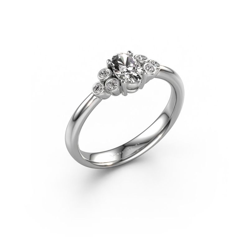Engagement ring Lucy 1 585 white gold lab grown diamond 0.275 crt