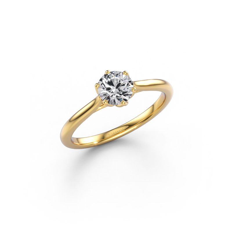 Engagement ring Winona RND 585 gold lab grown diamond 0.50 crt