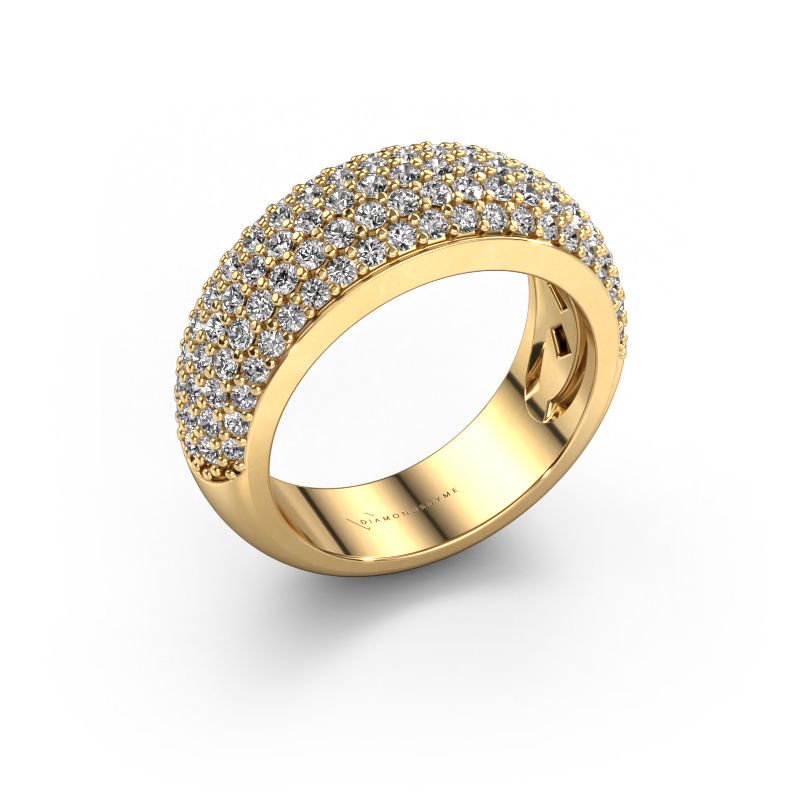 Bague Cristy 585 or jaune zircone 1.2 mm