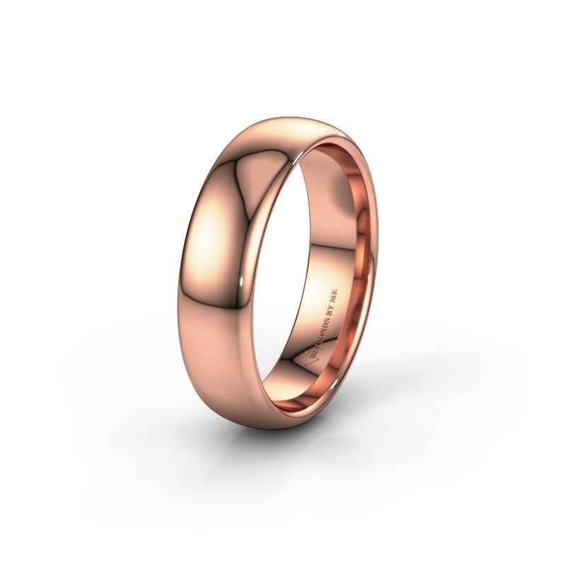 Image of Wedding ring WH0100M36BP<br/>585 rose gold ±6x2 mm