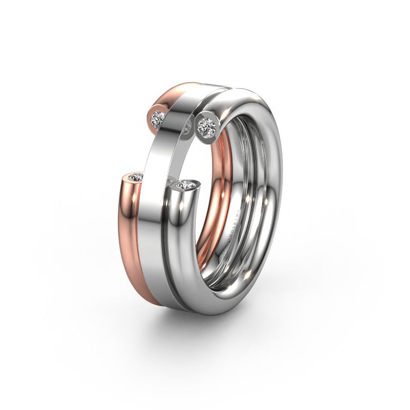 Alliance WH6018L 585 or blanc zircone ±8x3 mm
