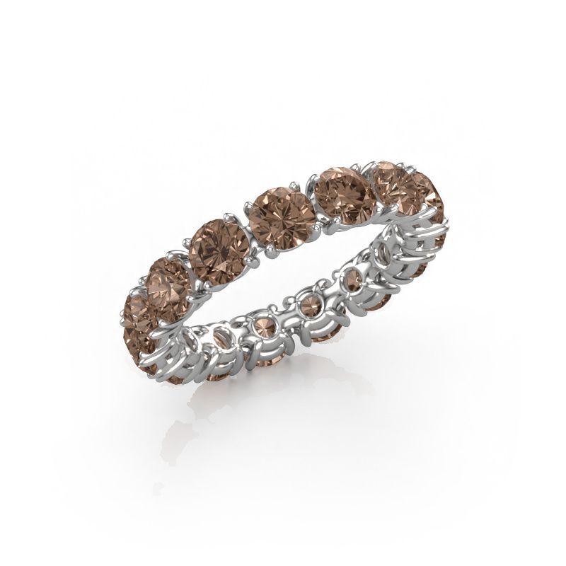 Ring Vivienne 4.2 585 white gold brown diamond 4.50 crt
