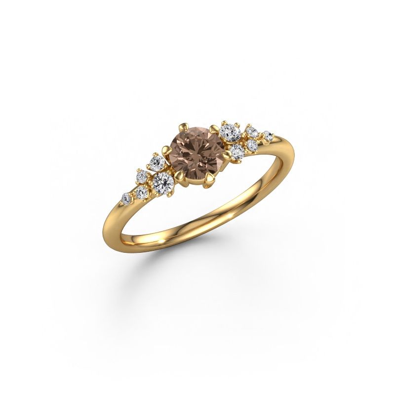 Engagement ring Royce RND 585 gold brown diamond 0.50 crt