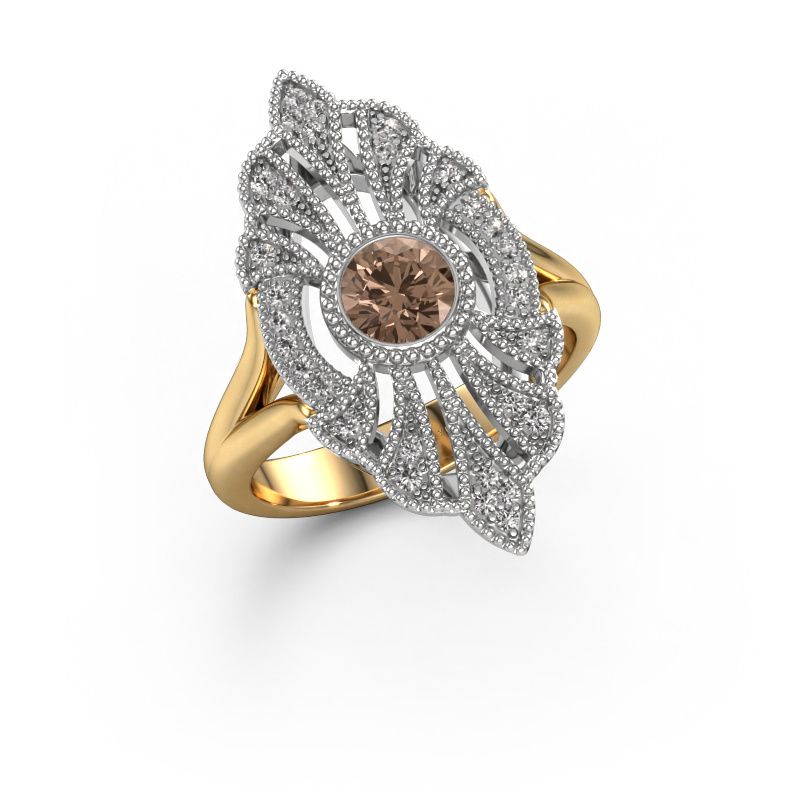 Verlobungsring Hanna 585 Gold Braun Diamant 0.667 crt