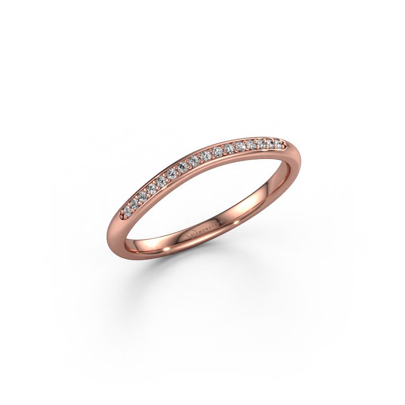 Ring SR20A2H 585 rose gold diamond 0.08 crt
