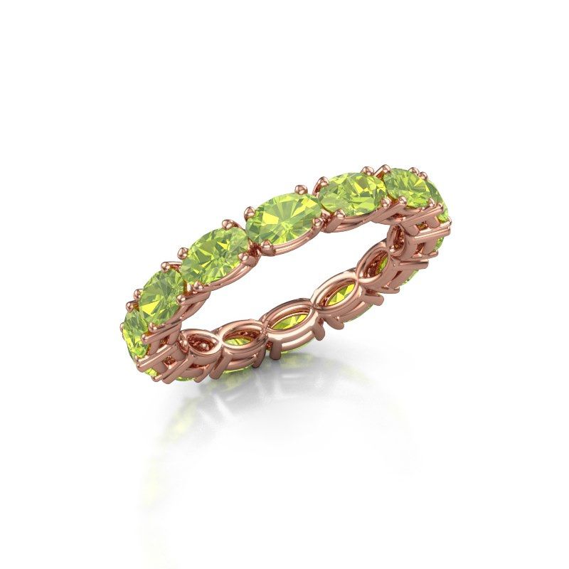 Bild von Ring vivienne ovl 5x3<br/>585 Roségold<br/>Peridot 5x3 mm