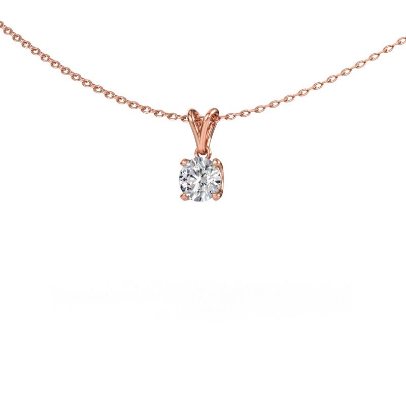 Pendant Sam RND 585 rose gold lab-grown diamond 0.50 crt