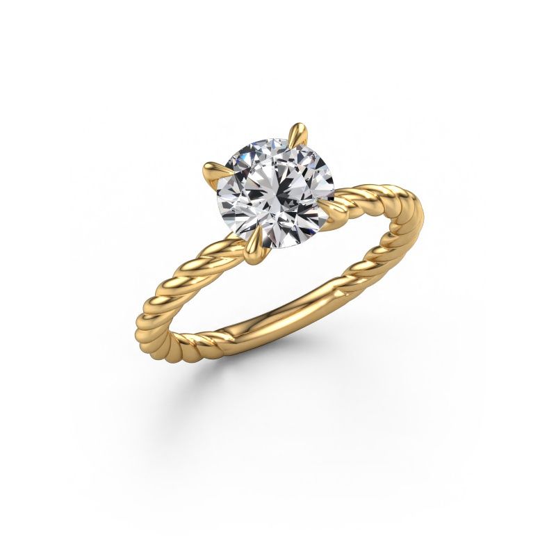 Engagement ring Twanna 585 gold lab grown diamond 1.50 crt