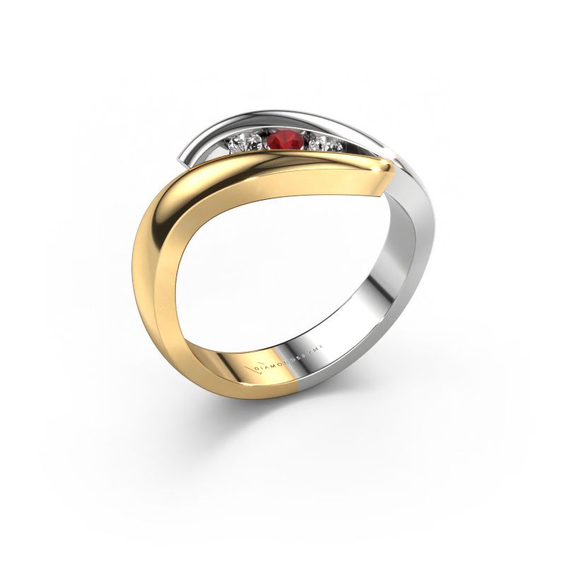 Ring Ilene 585 Gold Rubin 2.4 mm