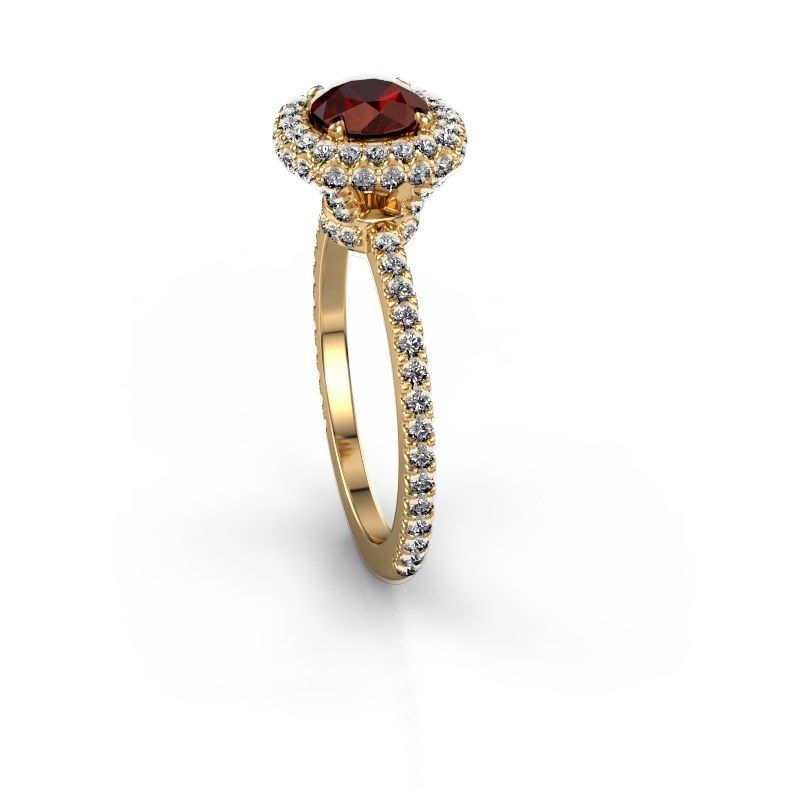 Image of Engagement ring Talitha RND 585 gold garnet 6.5 mm