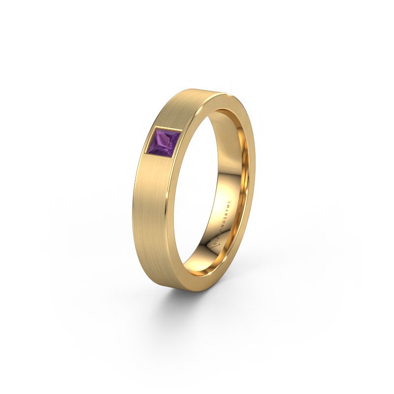Friendship ring WH0101L14BMSQ 585 gold amethyst ±4x2 mm