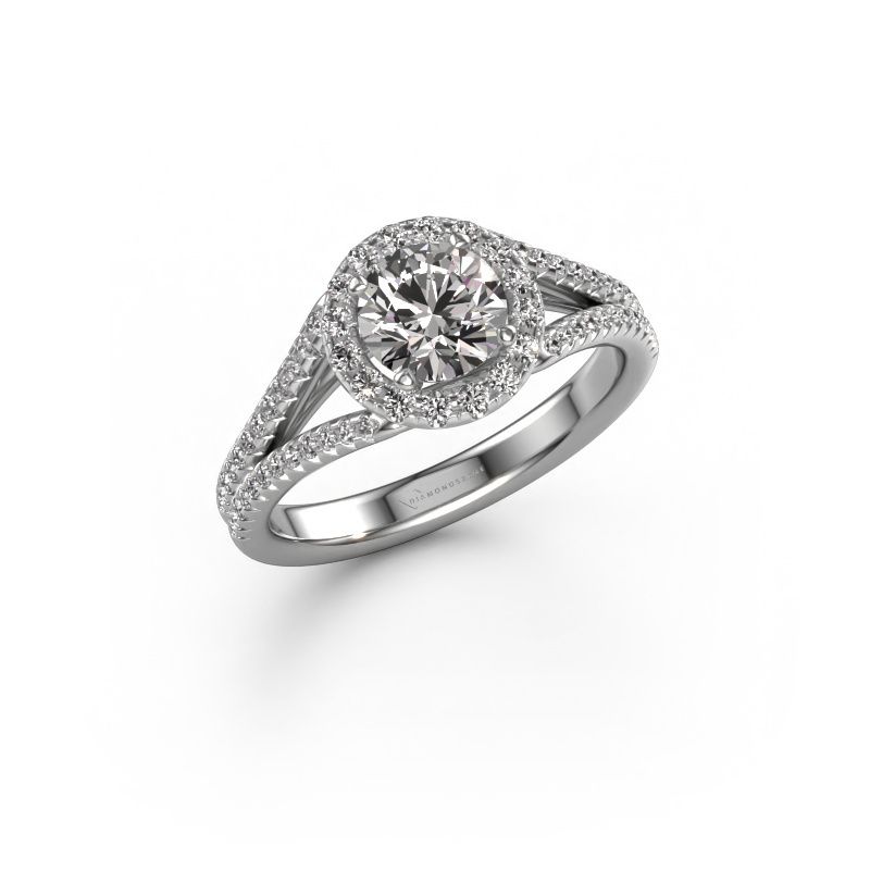 Verlobungsring Verla rnd 2 585 Weißgold Diamant 1.42 crt