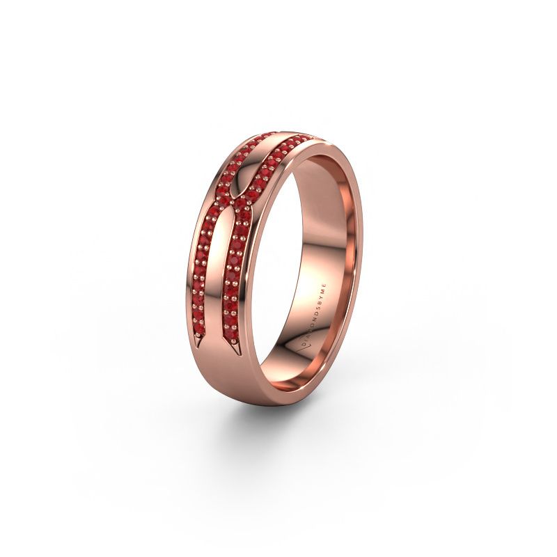 Trauring WH2212L25AP 585 Roségold Rubin ±5x1.7 mm