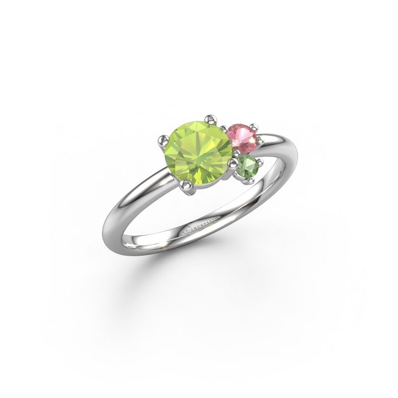 Ring Anouk 585 white gold peridot 6 mm