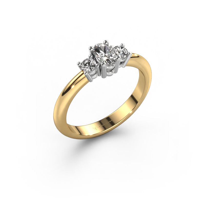 Engagement ring Karie 585 gold lab grown diamond 0.39 crt