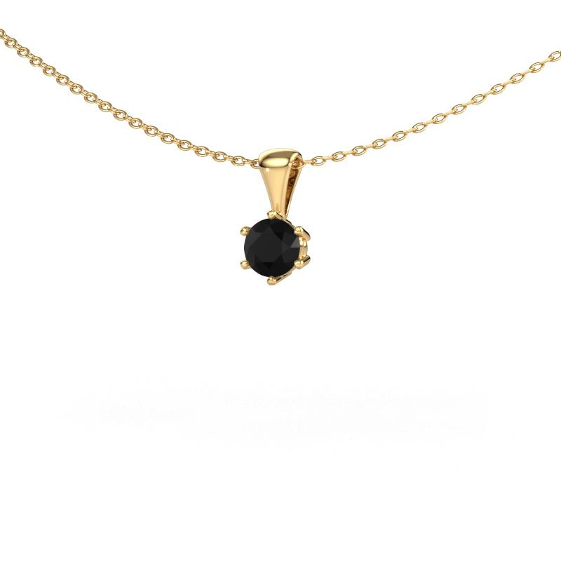 Necklace Fay 585 gold black diamond 0.48 crt