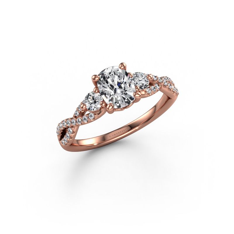 Engagement ring Marilou CSH 585 rose gold diamond 1.770 crt