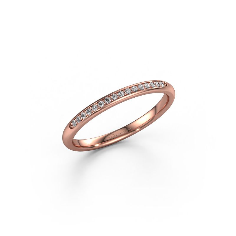 Vorsteckring SR20B2H 585 Roségold Diamant 0.08 crt