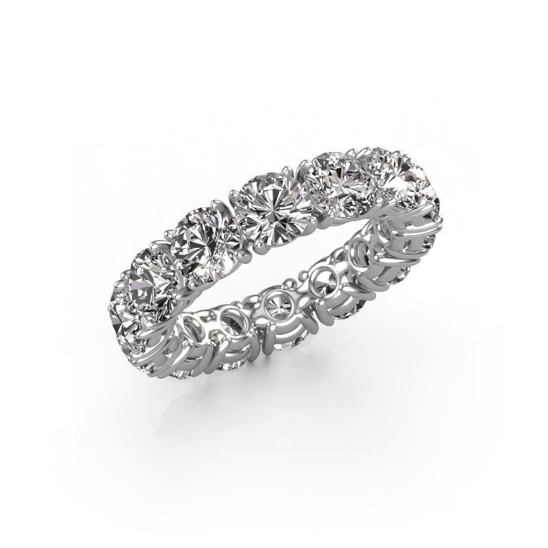 Ring Vivienne 5.0 585 witgoud lab-grown diamant 7.00 crt