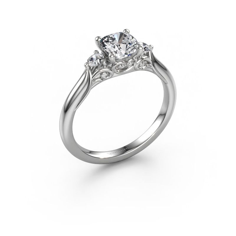 Verlovingsring Laurian CUS 585 witgoud lab-grown diamant 1.16 crt
