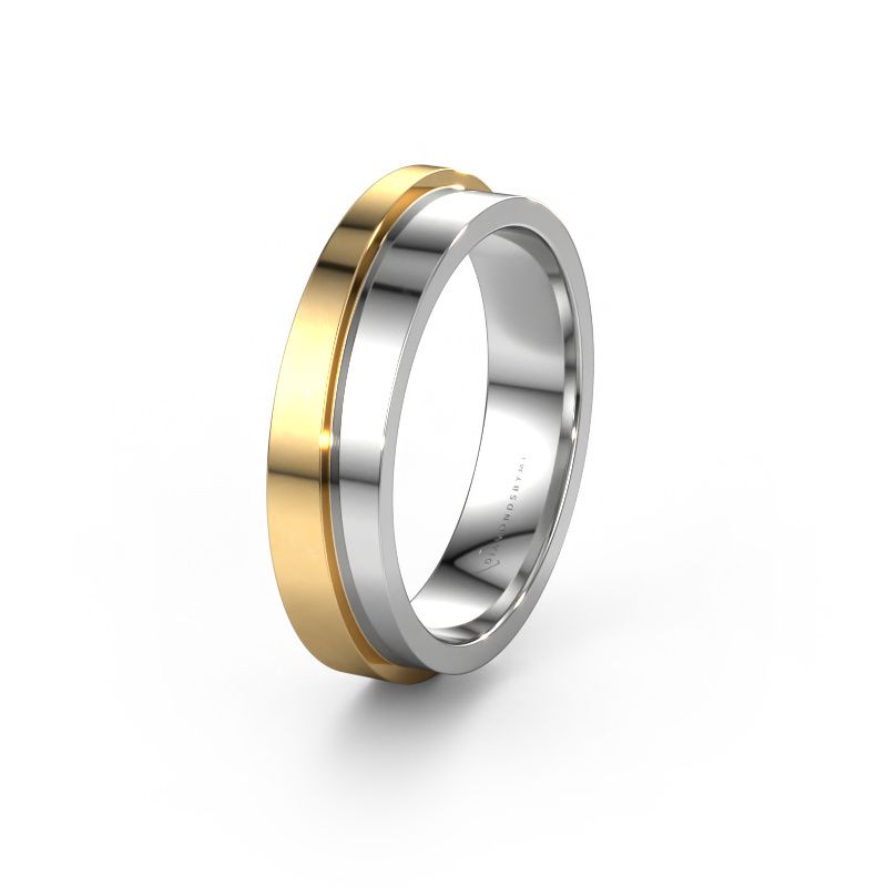 Wedding ring WH6016M15E 585 white gold ±5x2.4 mm